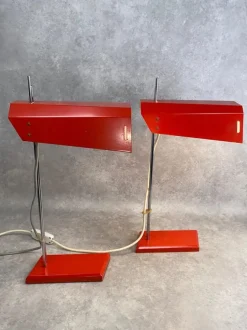 Clearance Pamono Mid-Century Modern Desk Lamps by Josef Hurka for Lidokov, 1960s, Set of 2