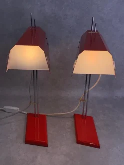 Clearance Pamono Mid-Century Modern Desk Lamps by Josef Hurka for Lidokov, 1960s, Set of 2