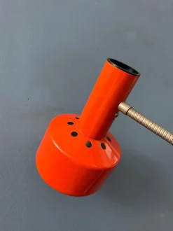 Clearance Pamono Mid-Century Modern Desk Lamp in Orange from Hustadt Leuchten