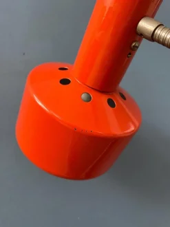 Clearance Pamono Mid-Century Modern Desk Lamp in Orange from Hustadt Leuchten