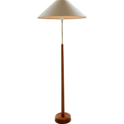 Hot Pamono Mid-Century Modern Floor Lamp in Teak and Brass, 1960s