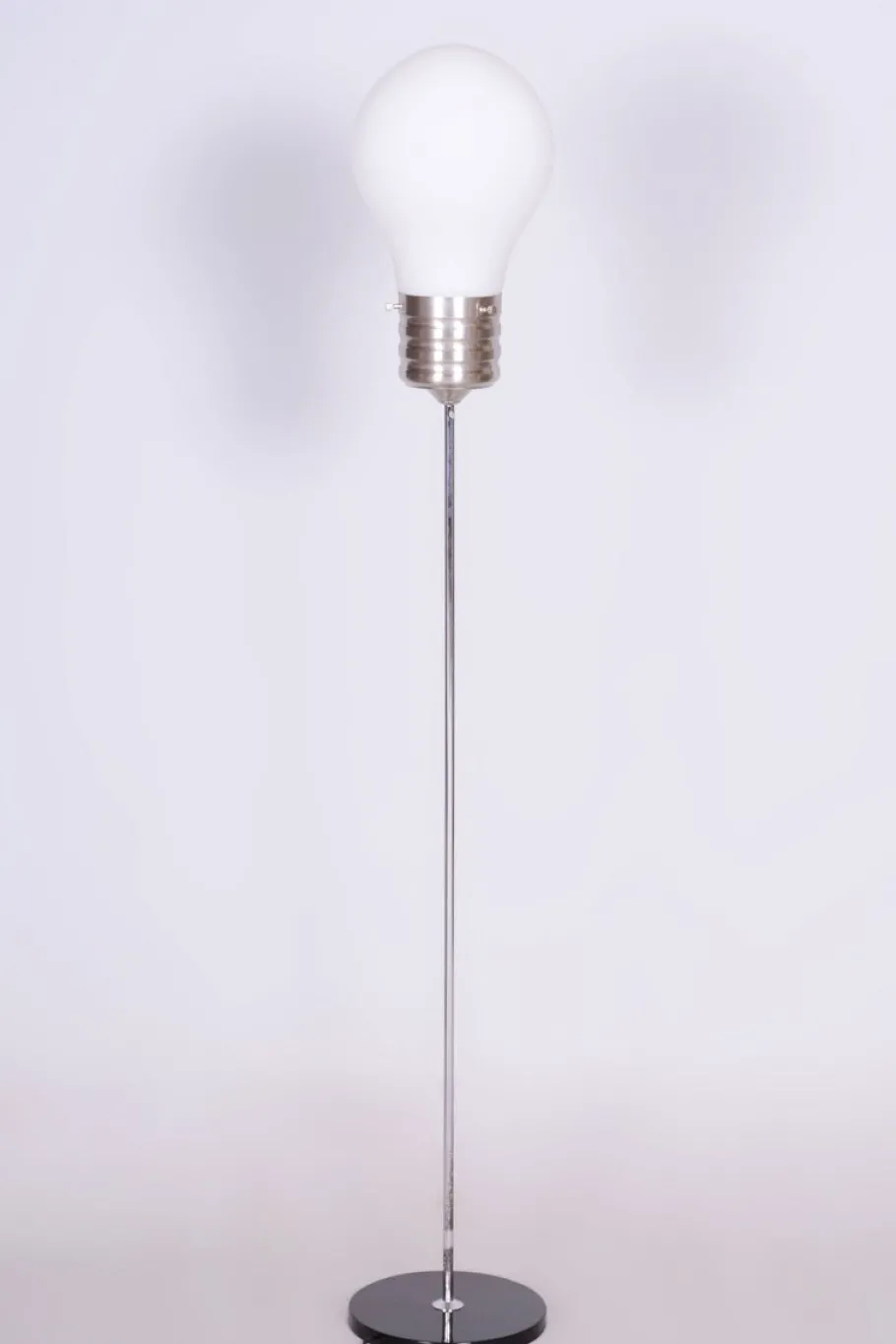 Outlet Pamono Mid-Century Modern Floor Lamp in Beech and Chrome, 1970s