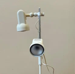 Clearance Pamono Mid-Century Modern German Floor Lamp with Two Adjustable Spotlights, 1970s