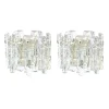 Best Pamono Mid-Century Modern Ice Glass Wall Lamps by J.T. Kalmar for Kalmar Franken, 1960s, Set of 2