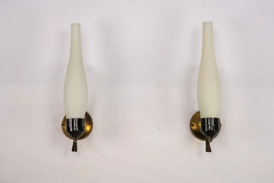 Best Pamono Mid-Century Modern Italian Sconces, 1950s, Set of 2