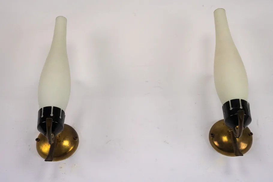 Best Pamono Mid-Century Modern Italian Sconces, 1950s, Set of 2