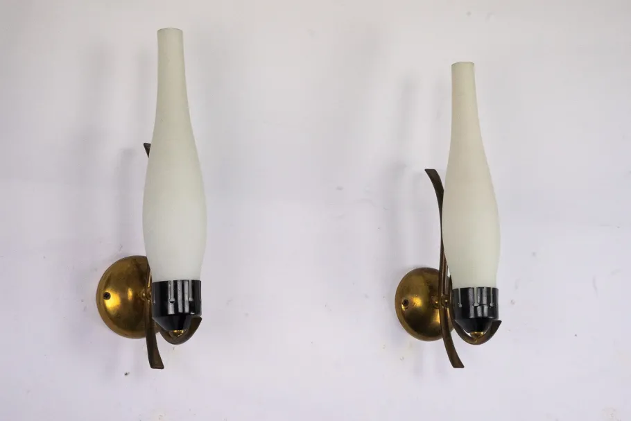 Best Pamono Mid-Century Modern Italian Sconces, 1950s, Set of 2
