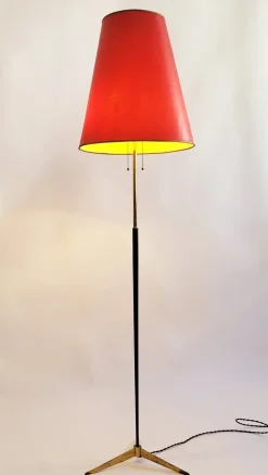 New Pamono Mid-Century Modern Italian Brass Floor Lamp, 1950s