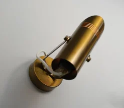 Best Pamono Mid-Century Modern Italian Adjustable Brass Wall Lamps, 1960s, Set of 2