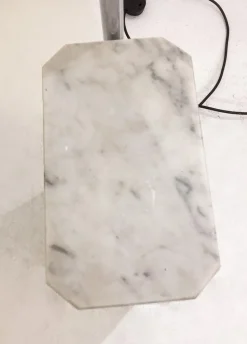 Clearance Pamono Mid-Century Modern Marble and Chrome Floor Lamp, 1970s