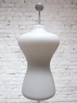 Outlet Pamono Mid-Century Modern Opaline Glass Shade Floor Lamp, 1980s