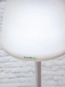 Outlet Pamono Mid-Century Modern Opaline Glass Shade Floor Lamp, 1980s