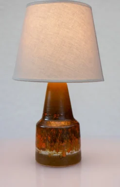 Clearance Pamono Mid-Century Modern Pottery Lamp from Tilgmans, 1960s