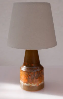 Clearance Pamono Mid-Century Modern Pottery Lamp from Tilgmans, 1960s