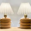 Best Pamono Mid-Century Modern Swedish Birch Table Lamps, 1940s, Set of 2