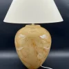 Clearance Pamono Mid-Century Modern Table Lamp with Iridescent Glass Base and Double Light, 1960s