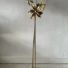 Pamono Mid-Century Modern Triple Flower Shade Floor Lamp in Brass by Willy Daro for Massive, 1970s