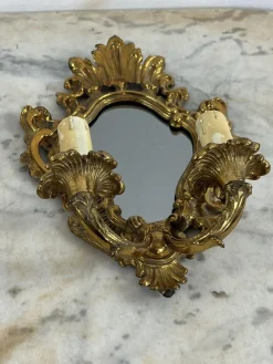 Best Pamono Mid-Century Modern Wall Lamps with Mirror, 1960s, Set of 2