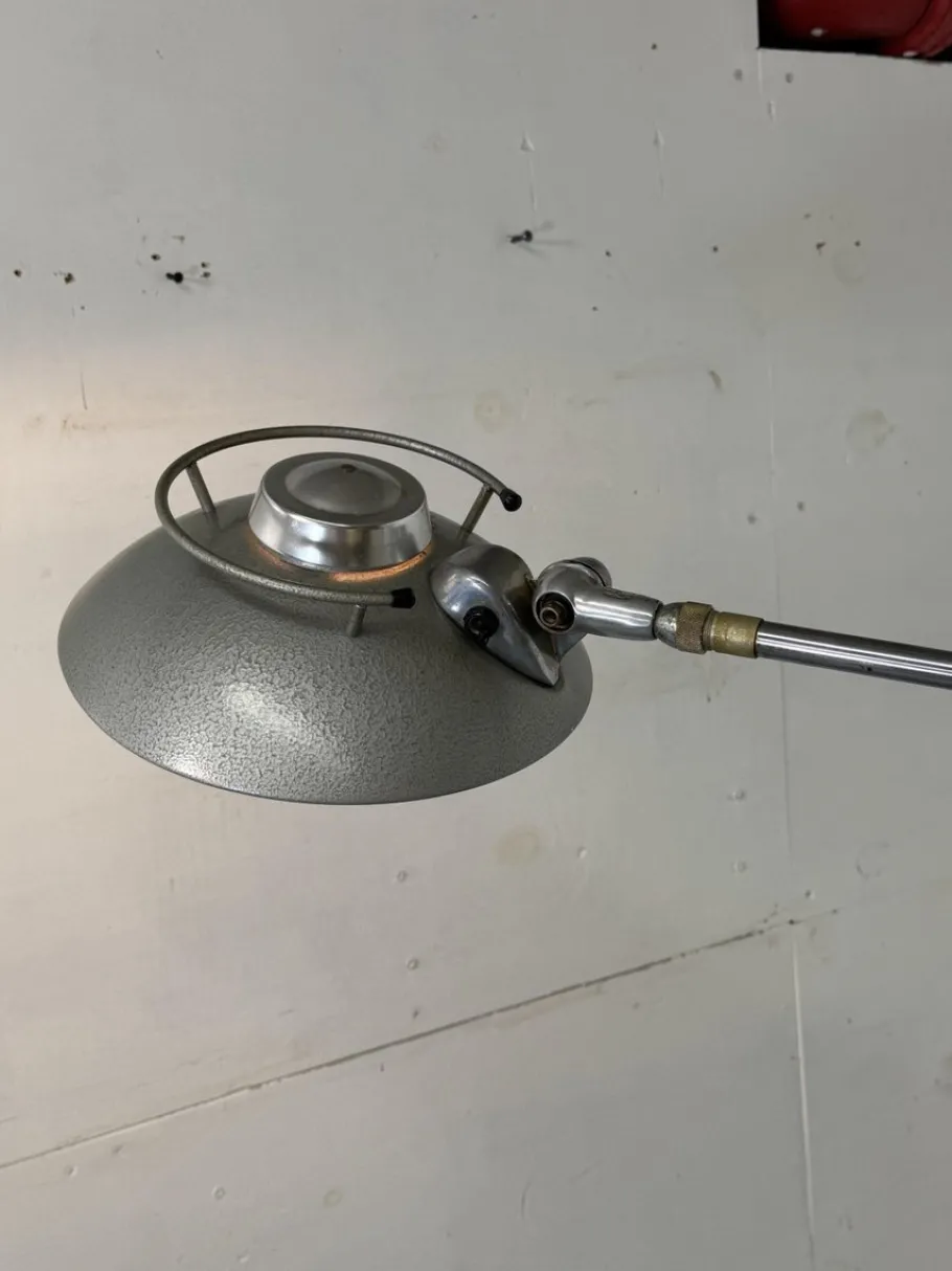 Best Pamono Mid-Century Modernist French Industrial Steel Floor Lamp from Ferdinand Solère, 1950s