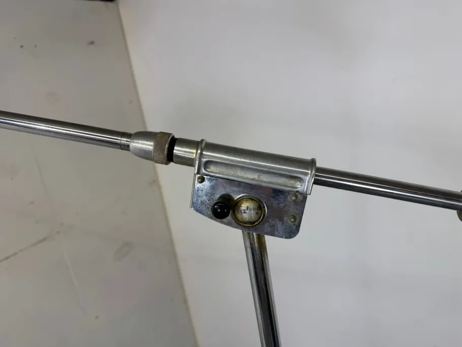 Best Pamono Mid-Century Modernist French Industrial Steel Floor Lamp from Ferdinand Solère, 1950s