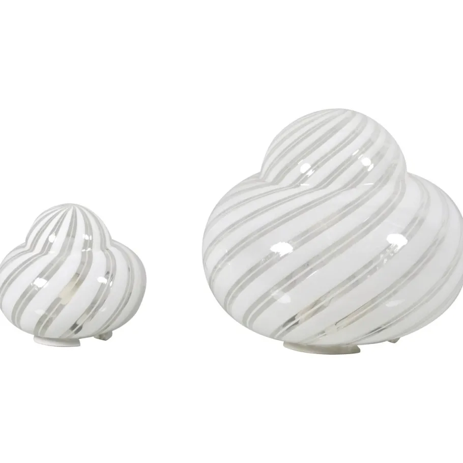 Best Pamono Mid-Century Murano Glass and Metal Table Lamps by F. Fabbian, Italy, 1970s, Set of 2