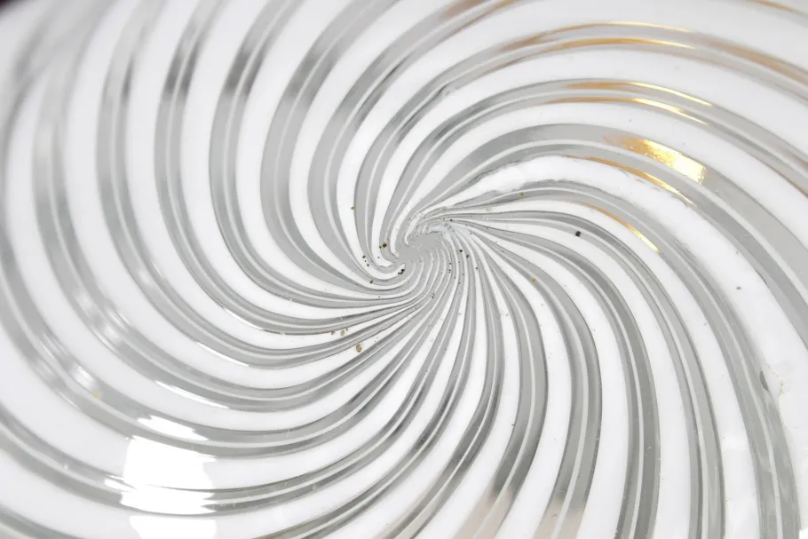 Best Pamono Mid-Century Murano Glass and Metal Table Lamps by F. Fabbian, Italy, 1970s, Set of 2