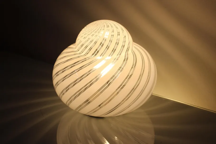 Best Pamono Mid-Century Murano Glass and Metal Table Lamps by F. Fabbian, Italy, 1970s, Set of 2