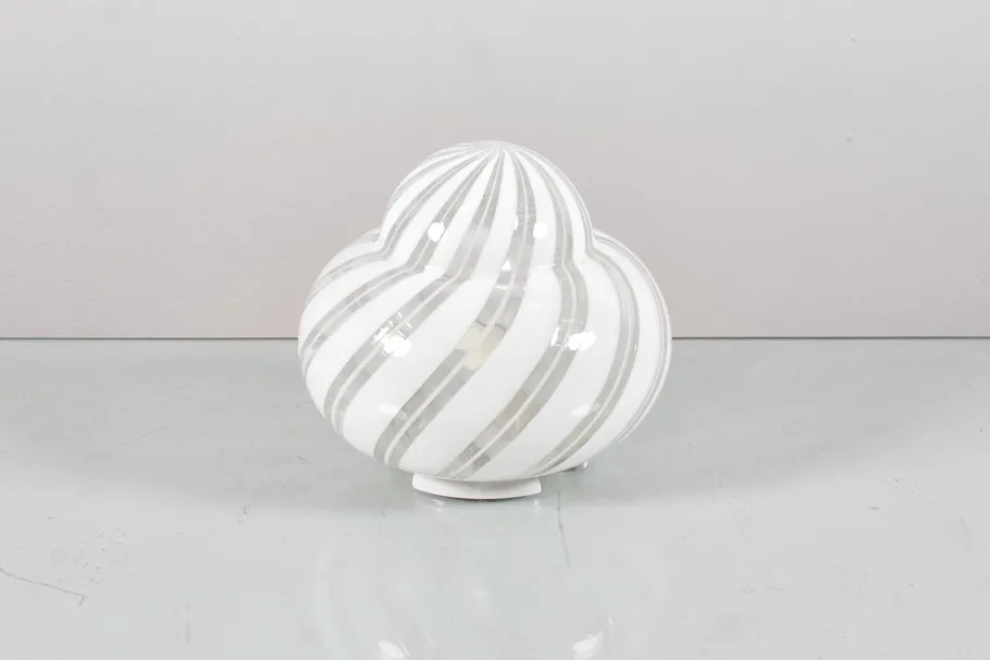 Best Pamono Mid-Century Murano Glass and Metal Table Lamps by F. Fabbian, Italy, 1970s, Set of 2