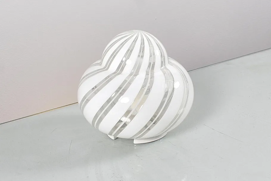 Best Pamono Mid-Century Murano Glass and Metal Table Lamps by F. Fabbian, Italy, 1970s, Set of 2