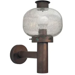 Best Pamono Mid-Century Outdoor Facade Lamp in Copper and Glass from Fagerhult, Sweden, 1970s