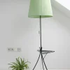 Discount Pamono Mid-Century Plissé Floor Lamp with Stand, 1950s