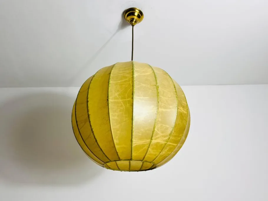 Online Pamono Mid-Century Round Cocoon Pendant Lamp by Achille Castiglioni, Italy, 1960s