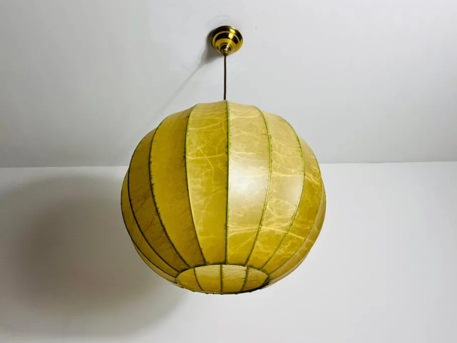 Online Pamono Mid-Century Round Cocoon Pendant Lamp by Achille Castiglioni, Italy, 1960s