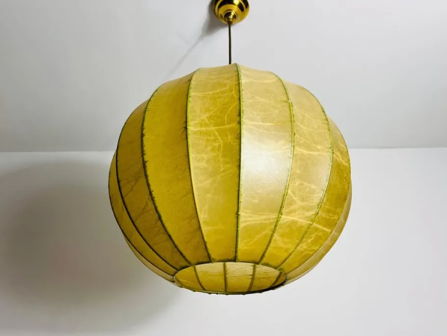 Online Pamono Mid-Century Round Cocoon Pendant Lamp by Achille Castiglioni, Italy, 1960s