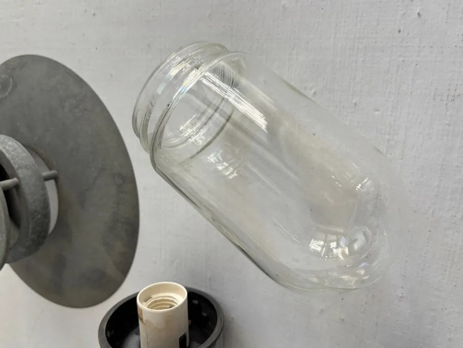 Best Pamono Mid-Century Scandinavian Metal Outdoor Wall Lamp by Louis Poulsen, 1950s