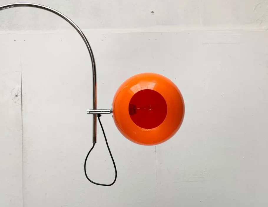 Best Pamono Mid-Century Space Age German Arc Floor Lamp from Wila, 1960s