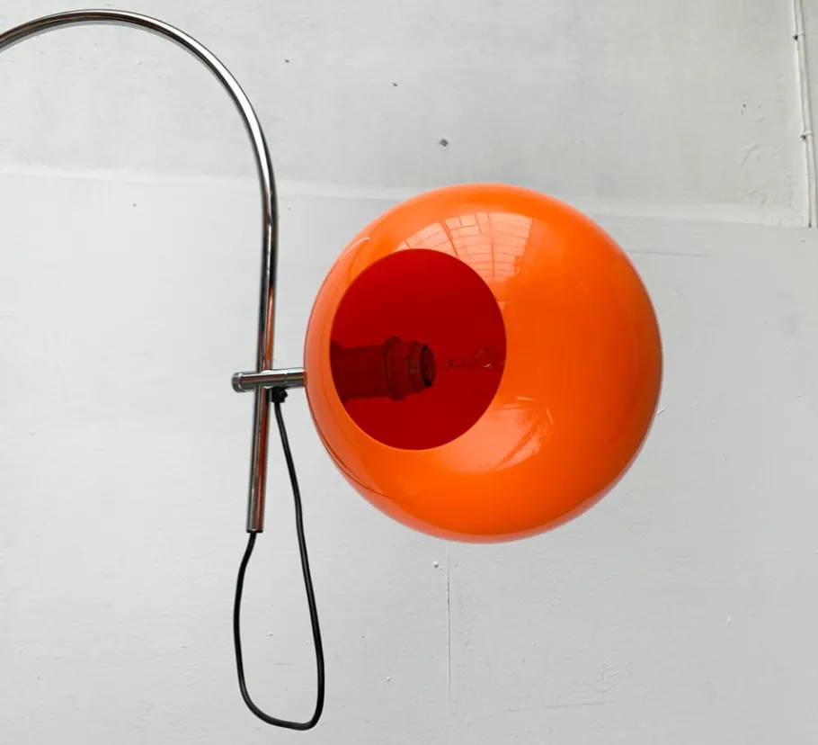 Best Pamono Mid-Century Space Age German Arc Floor Lamp from Wila, 1960s