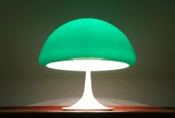 Best Pamono Mid-Century Space Age Italian Green Early Model Toledo Table Lamp by Luigi Massoni for Harvey Guzzini, 1960s