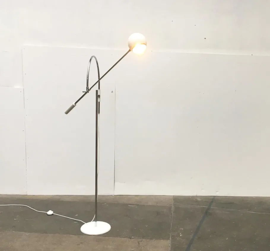 Best Pamono Mid-Century Space Age Model Orbiter Floor Lamp by Robert Sonneman for Luci Italia, 1960s