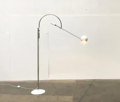 Best Pamono Mid-Century Space Age Model Orbiter Floor Lamp by Robert Sonneman for Luci Italia, 1960s