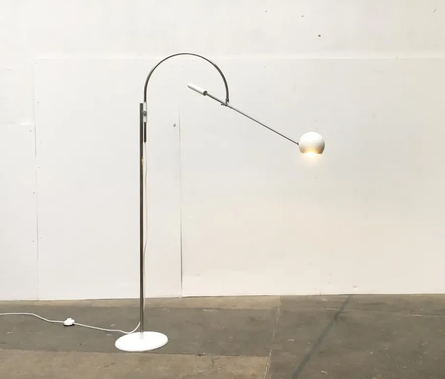 Best Pamono Mid-Century Space Age Model Orbiter Floor Lamp by Robert Sonneman for Luci Italia, 1960s