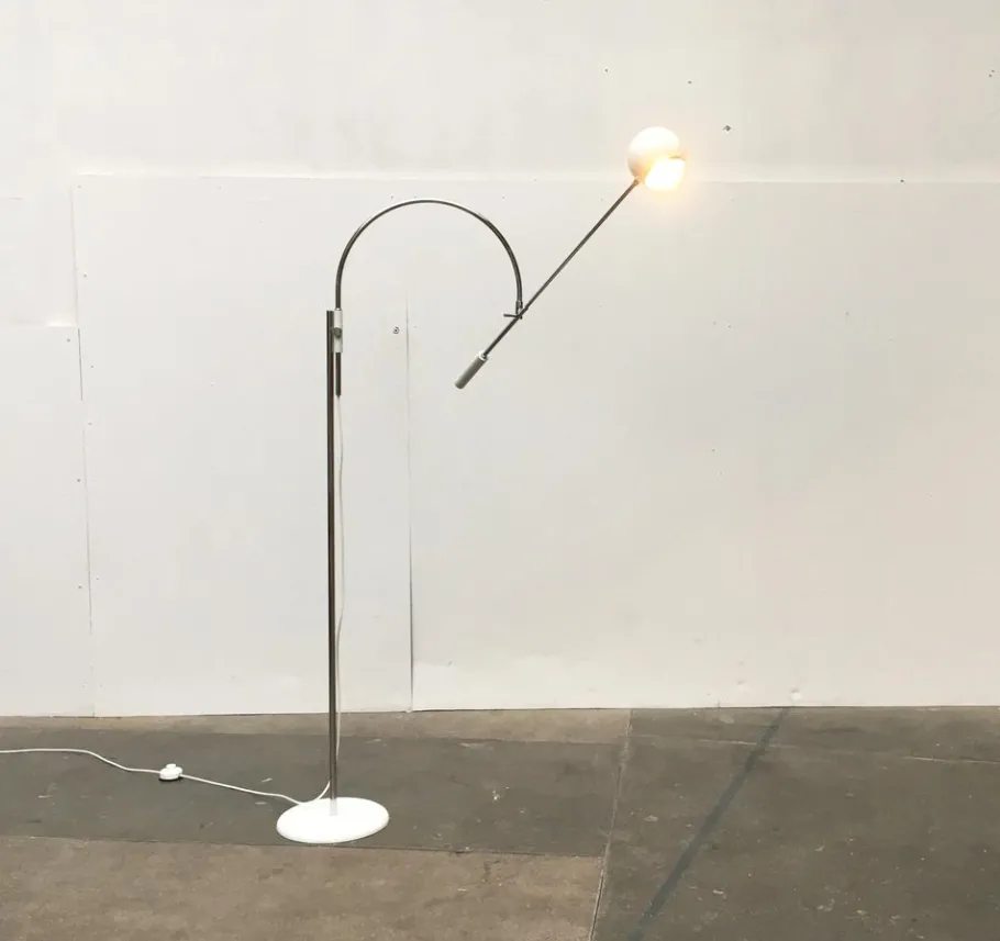 Best Pamono Mid-Century Space Age Model Orbiter Floor Lamp by Robert Sonneman for Luci Italia, 1960s