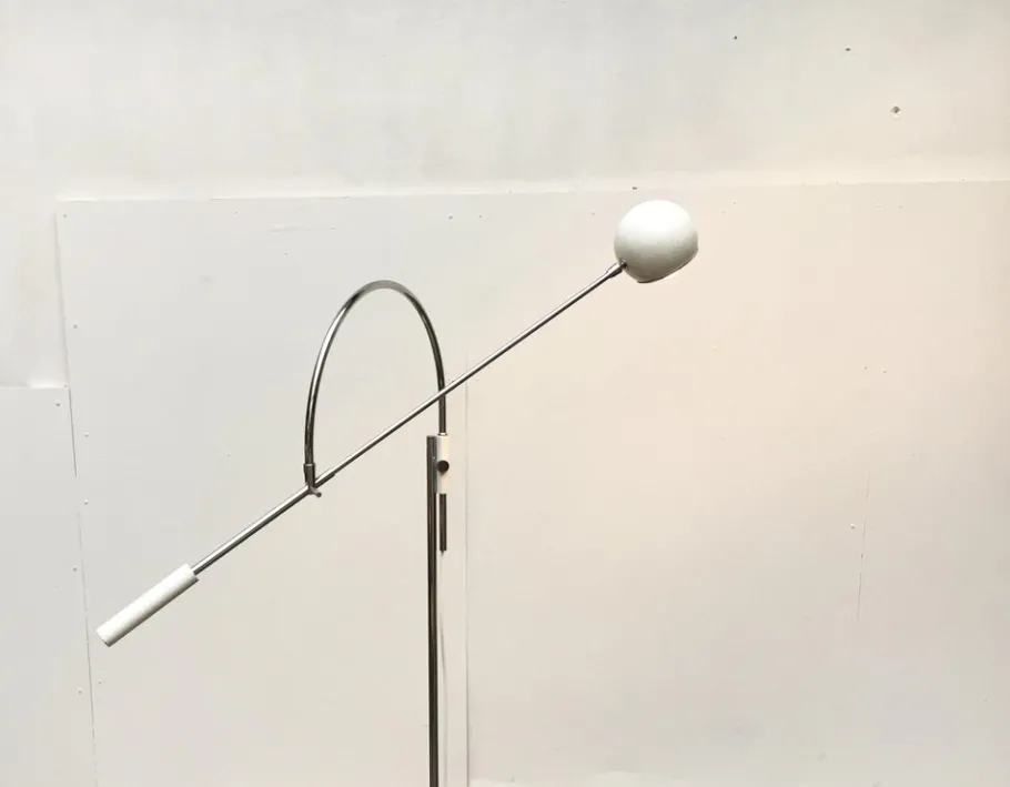 Best Pamono Mid-Century Space Age Model Orbiter Floor Lamp by Robert Sonneman for Luci Italia, 1960s