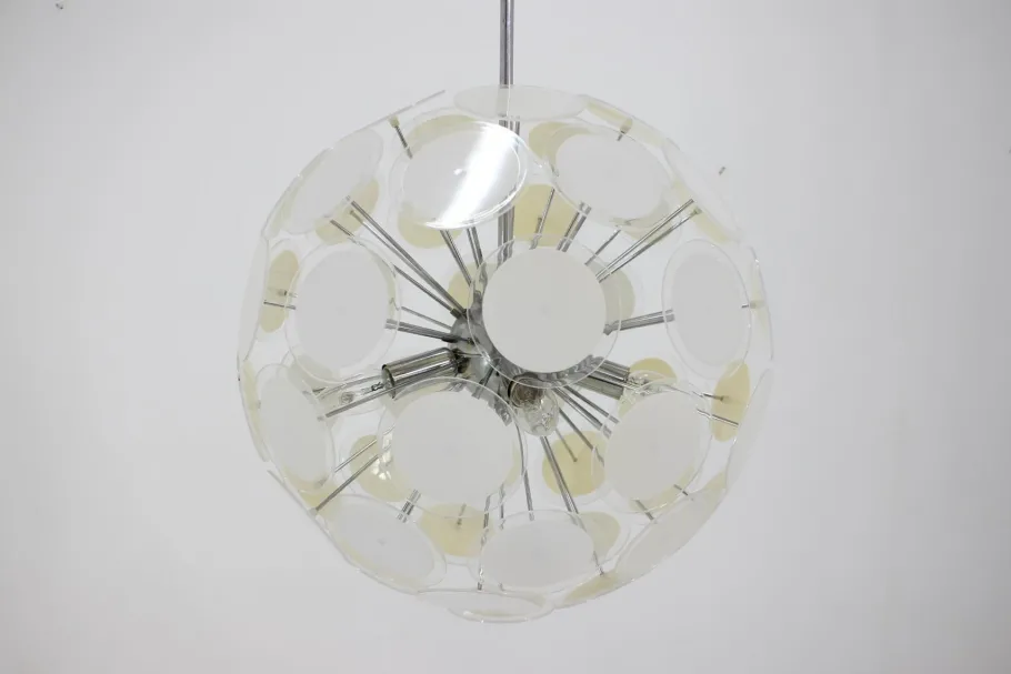 Best Pamono Mid-Century Sputnik Atomic Chandelier, Italy, 1970s
