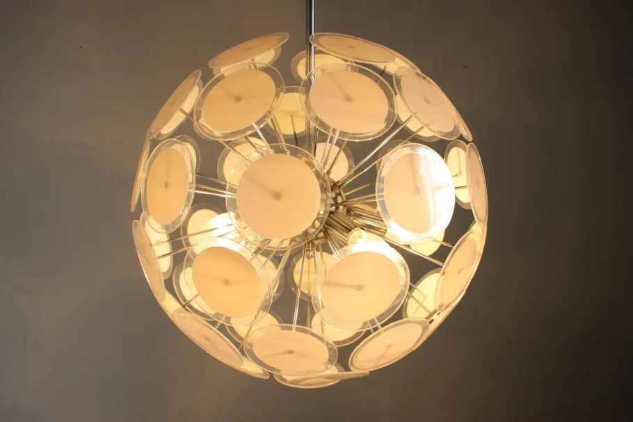Best Pamono Mid-Century Sputnik Atomic Chandelier, Italy, 1970s