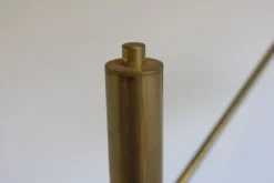 Online Pamono Mid-Century Stilnovo Style Floor Lamp in Carrara Marble & Black Brass, 1950s