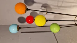 Discount Pamono Mid-Century Style Alberello Floor Lamp in Iron and Brass with Circular Base in Marble from Stilnovo, 1980s