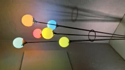 Discount Pamono Mid-Century Style Alberello Floor Lamp in Iron and Brass with Circular Base in Marble from Stilnovo, 1980s