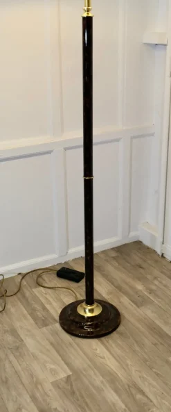 New Pamono Mid-Century Style Tortoise Shell Standard Floor Lamp, 1970s