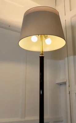 New Pamono Mid-Century Style Tortoise Shell Standard Floor Lamp, 1970s